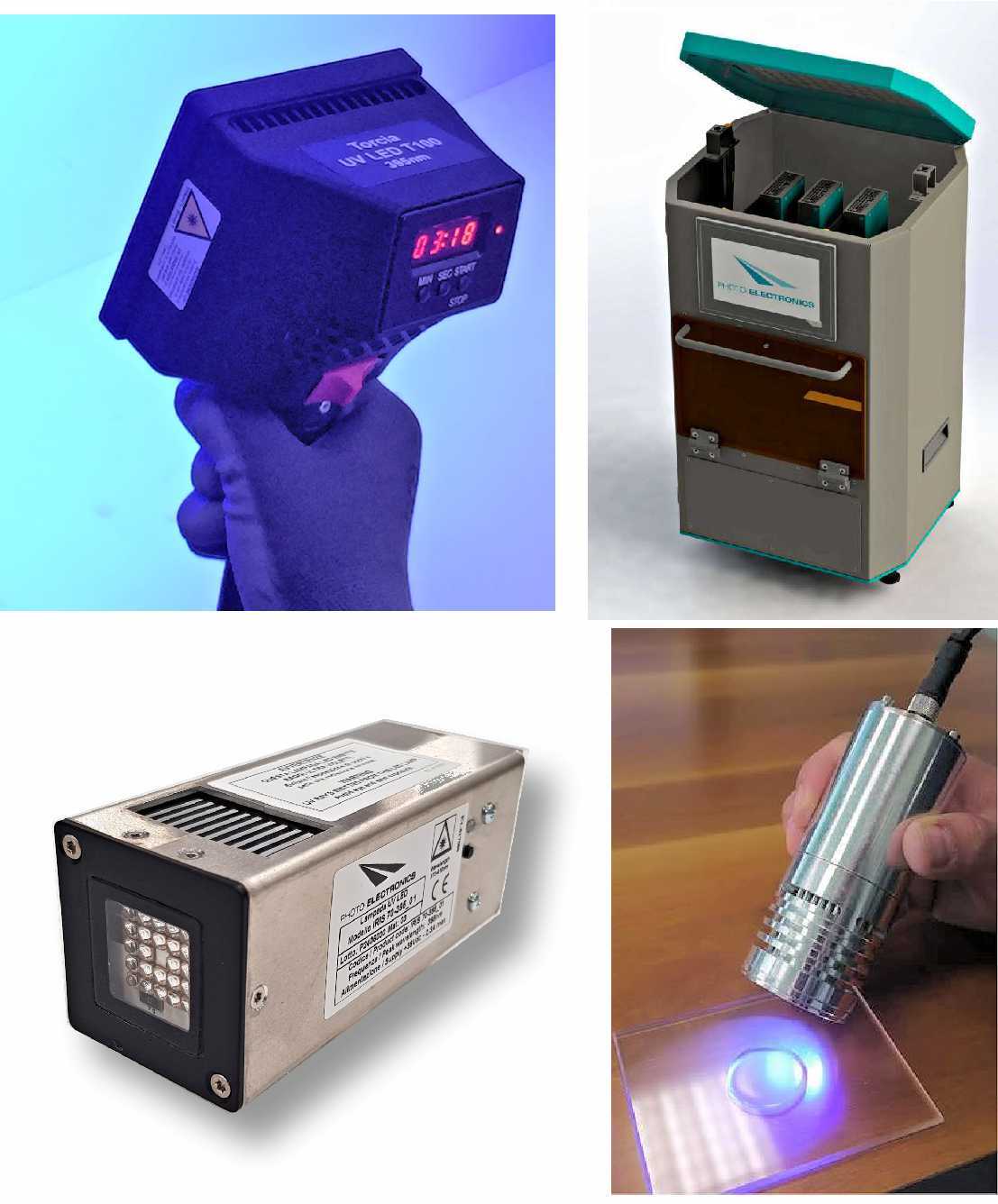 UV curing Led for applications on small formats.